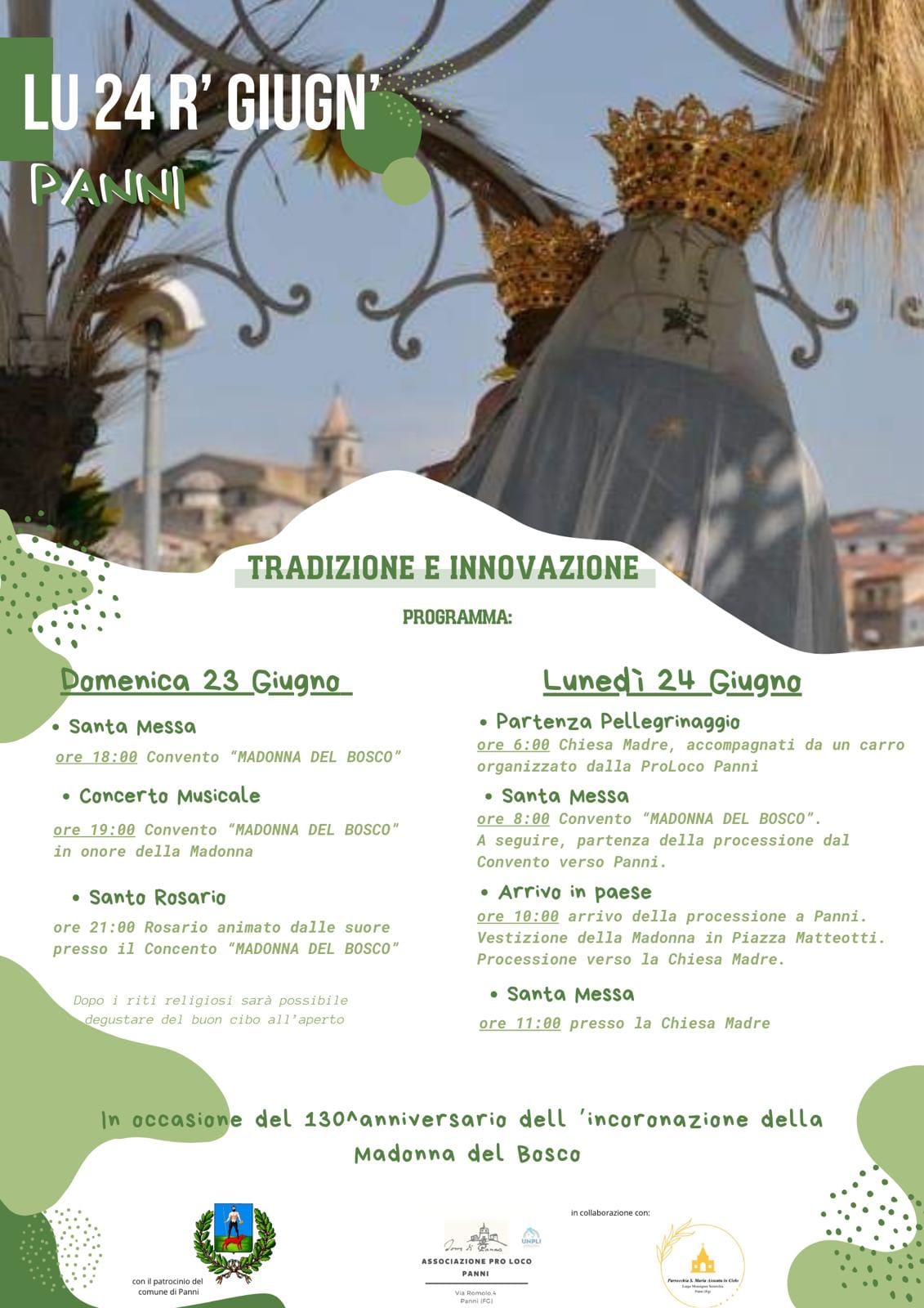 24 GIUGNO. TRADIZIONE E INNOVAZIONE