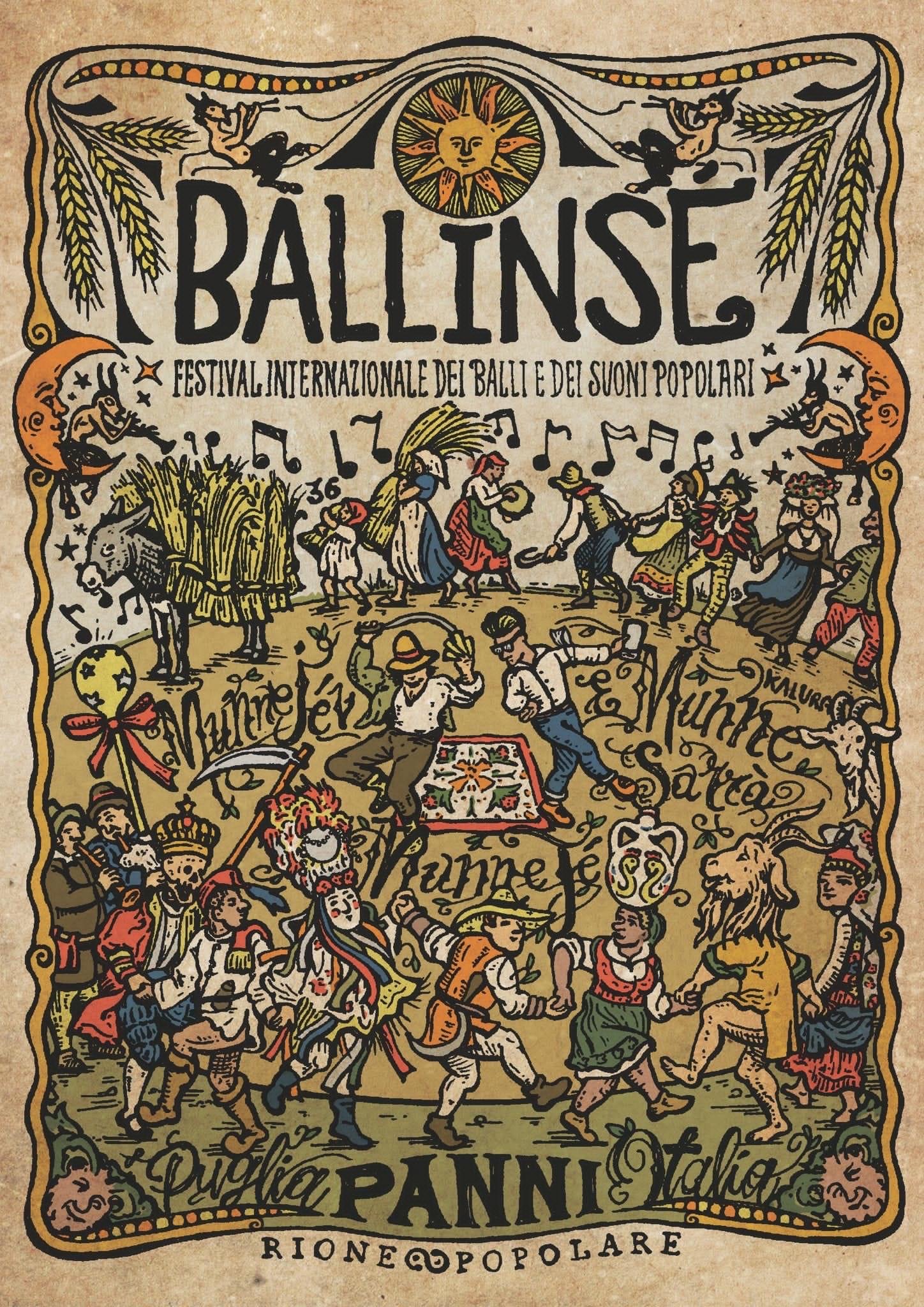 BALLINSE’ Festival internazionale dei balli e dei suoni popolari – 1a ed. 13 – 17 agosto 2022 – PANNI