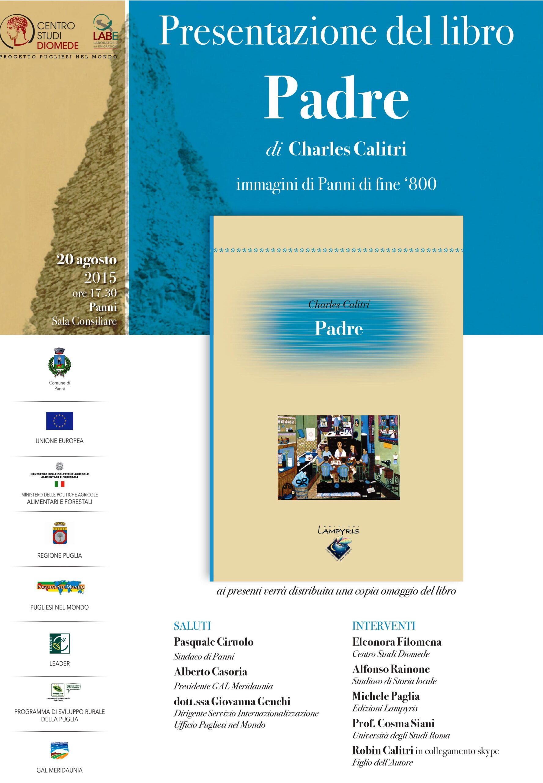 Presentazione del libro FATHER di Charles Calitri